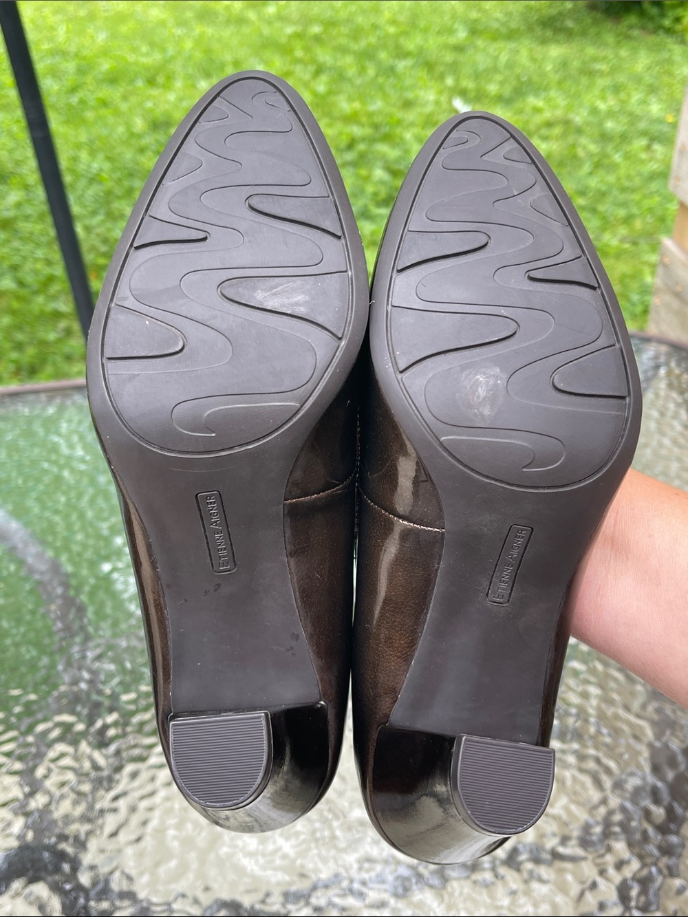 NWOT Etienne Aigner “Haven” Bronze Pumps  9M - Picture 5 of 14